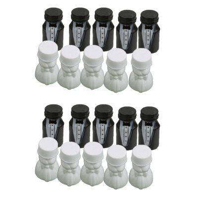 Wedding Party Bride and Groom Bubble Bottle 2 Sets (48Pcs)