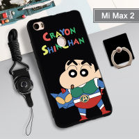 เคสนิ่มสำหรับ Xiaomi Mi Max 2เคสโทรศัพท์กล่องคลุมทั้งหมดทาสีป้องกันการตกกันรอยขีดข่วนฝามีที่ถือวงแหวนโทรศัพท์และเชือก