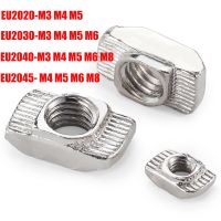 10/20Pcs M3 M4 M5 M6 M8 Hammer Head T Nut Drop In Fasten Connector Slide Nut For EU 2020 3030 4040 4545 Aluminum Profile Hand Tool Parts Accessories