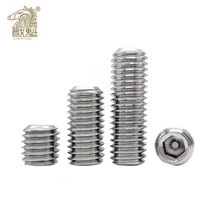 M3-M16 Hex Socket Set Screws – Dog Point Convex End Grub Bolts – Metric