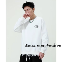 Encounter Fashion  เสื้อสเวตเตอร์  เสื้อกันหนาวมีฮู้ด เสื้อกันหนาว เสื้อแขนยาวชาย เสื้อกันหนาว ผ ช เสื้อฮู้ด เสื้อฮู้ดชาย 2023ใหม่ MWY2390KYI 37Z230915