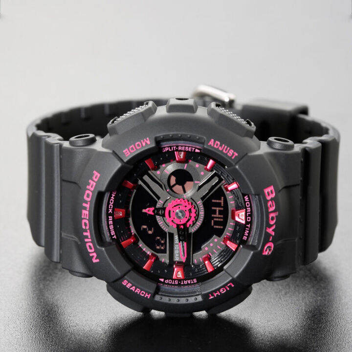 g-shock-baby-g-ga110-ba111-ชายและหญิงคู่กีฬานาฬิกากันน้ำและกันกระแทกเวลาโลกนำหน้าจอแสดงผลคู่-4-ปีรับประกันสากล-ba-111-1a-ga-110tp-1ajf