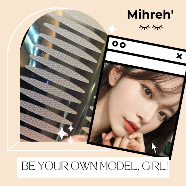 mihreh-ที่ติดตาสองชั้นแบบใส-ไม่ต้องใช้กาว-ที่ติดตาสองชั้นที่เนียนที่สุด-1-แพค-มี-5-แผ่น-สติ๊กเกอร์ติดตา-2-ชั้น