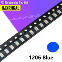 100ชิ้นสีฟ้า1206 SMD ไฟ LED 3216ใหม่เดิม