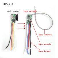 【In-demand】 MotoShark QIACHIP 2ชิ้น433MHz รีโมทคอนโทรล DC 5V 12V 24V รีเลย์แอลอีดีขนาดเล็กพร้อมสวิตช์แผงผนัง2ช่อง