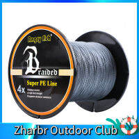 Zharbr Outdoor Club โทรออก-สีเทา,สายเบ็ดตกปลาสีเดียวแข็งแรงทนทาน300ม./328yds 4ถัก