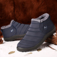 2021 Winter Shoes For Men Boots Slip On Warm Fur Winter Sneakers Men Snow Boots Waterproof Ankle Boots Homme Mans Footwear