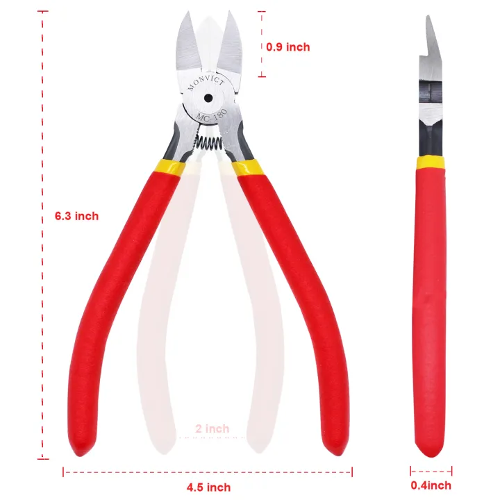 Cutting Pliers Wire Cutter, 6 Inch Precision Side Cutter Heavy Duty