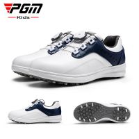 ▩☂◑ PGM Kids Golf Shoes Waterproof Anti-skid Children Light Weight Soft Breathable Sneakers Youngster Knob Strap Sports Shoes XZ251