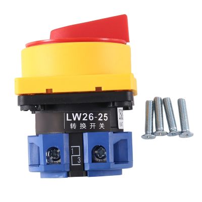 25A Isolator Switch Changeover Switch Part 2 Positions Universal Cam Selector Latching Switches 550V 25A