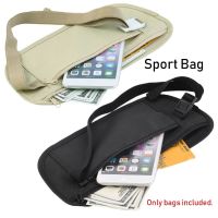 Nylon Waist Bags Travel Pouch Hidden Wallet Passport Money Waist Belt Bag Slim Secret Security Useful Travel Bags Chest Packs Running Belt Running Bel
