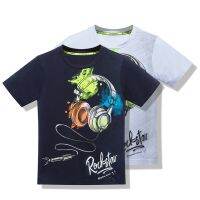 Boys Quick-Drying T-Shirt Stretch Moisture-Wicking Short Sleeve Tee Shirt Crew Neck