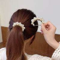 ไข่มุกฤดูใบไม้ผลิ Hairpin ผู้หญิง Elegant ทรงผมคลิปผม Barrettes Hairgrip เครื่องประดับผม