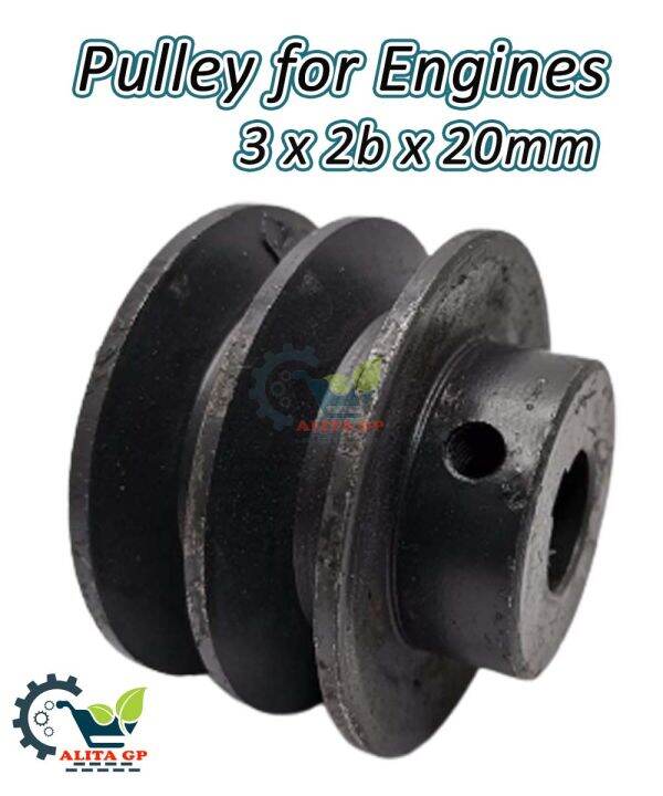 Industrial Pulley 3 x 2B x 20mm For Agricultural Machineries Engine