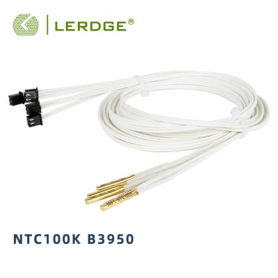 ♂ LERDGE 3D Printer Parts NTC 100K B3950 Thermistor High Temperature Filament Resistance Sensor 300 Degrees Hotend Kit