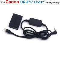 DR-E17 DC Coupler LP-E17 Dummy Battery+USB Type-C Power Bank Adapter Cable For Canon EOS M3 M5 M6 Mirrorless Digital Camera