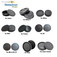 ◑  Mettzchrom camera Body cap   Rear Lens Cap for Canon nikon Sony NEX for Pentax Olympus Micro M43 Panasonic M42 FD Camera Mount