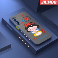 JIUMOO เคสสำหรับ Xiaomi Redmi Note 8 Note8 Pro Note 8T,เคสนิ่มลายการ์ตูนสีขาวฝ้าหิมะโปร่งแสงขอบสี่เหลี่ยมแข็งลายกล้องปลอกซิลิโคนกันกระแทก