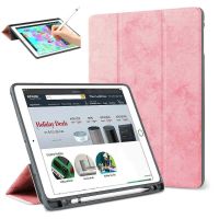 {RUBBIE Shell} สำหรับ iPad Pro เคส2017/2015 12.9ซองใส่ดินสออัจฉริยะตั้งได้แบบสามพับป้องกันการนอนหลับ/ปลุกอัตโนมัติเคสสำหรับไอแพดสำหรับ iPad Pro 2020 12.9