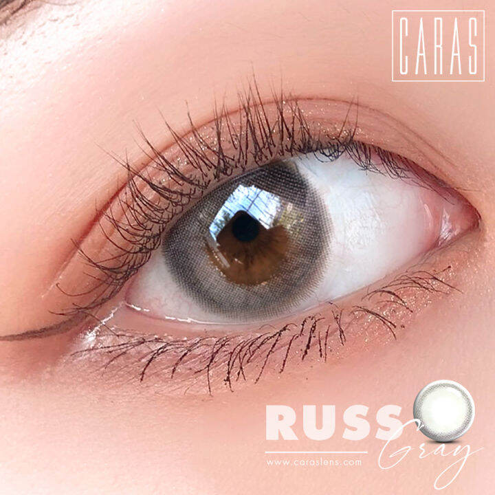 Kính Áp Tròng 1 Ngày Caras.E - Russ Gray Xám Khói (0-6 Độ) | Lazada.Vn