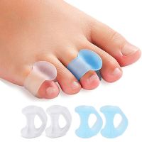 ✓∈✆ 4pcs Silicone Finger Toe Separator Hammer Toe Correction Pad Hallux Valgus Orthopedic Bunion Guard Toe Spacer Foot Care Tool