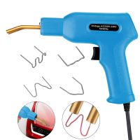 50W Plastic Welding Gun Machine Professional Hot Stapler Portable Repairing Welder Car Bumper Crack Repair Tool Kit with Staples Staplers Punches