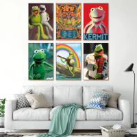 ส่วนบุคคล Kermit การ์ตูนตกแต่งโปสเตอร์ศิลปะสำหรับผนัง-ครอบครัวสมัยใหม่ห้องนอนตกแต่ง-24x36ผ้าใบโปสเตอร์