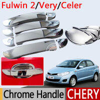 สำหรับเฌอรี่มาก Celer อุปกรณ์โครเมี่ยมมือจับประตู Fulwin 2พายุโบนัส ZAZ Forza MVM 315ซีดาน Hatchback สติกเกอร์รถจัดแต่งทรงผม