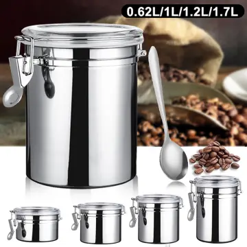 Stainless Steel Vacuum Seal Storage Coffee Bean Container Airtight Coffee  Canister - China Coffee Container Set and Durable Canister price