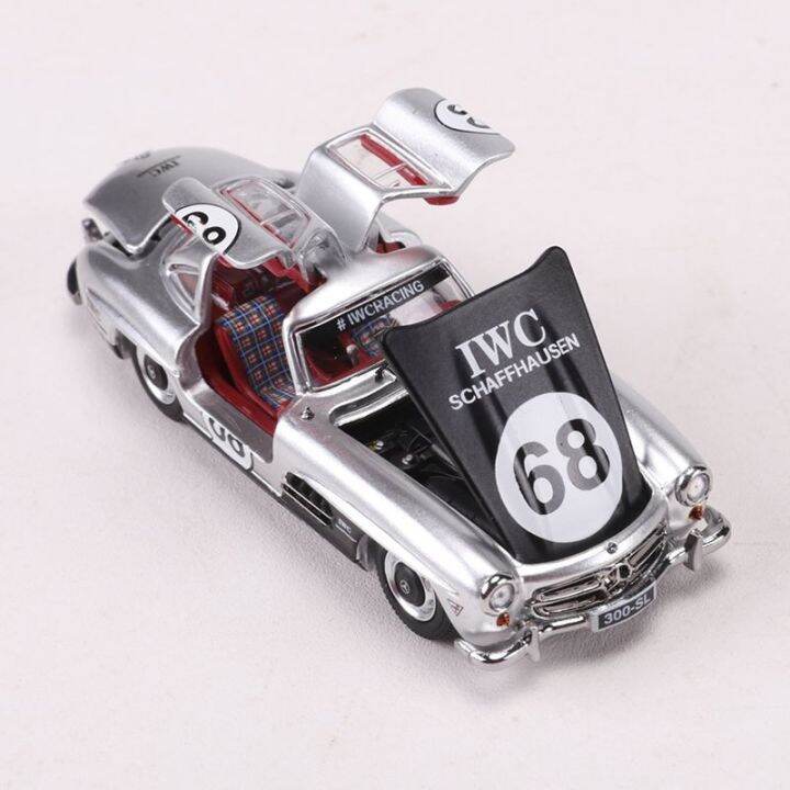 1-64-mercedes-benz-300sl-ของเล่นรถ-diecast-ประตูปีกนางนวลสำหรับเด็กผู้ชายของขวัญวันเกิด-kids-toys-คอลเลกชันรถ