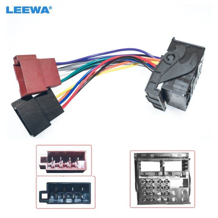 LEEWA Car Radio Audio ISO Wiring Harness Adapter for Ford 2003 Auto ISO