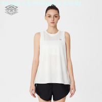 ◑♧ Umbro New Spring And Summer Womens Sports Vest Absorb Sweat Permeability Split Light Training Sleeveless Vest