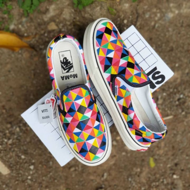 VANS SLIP ON Moma Full Color Multi Shoes VANS SLIP ON Moma Full Color ...