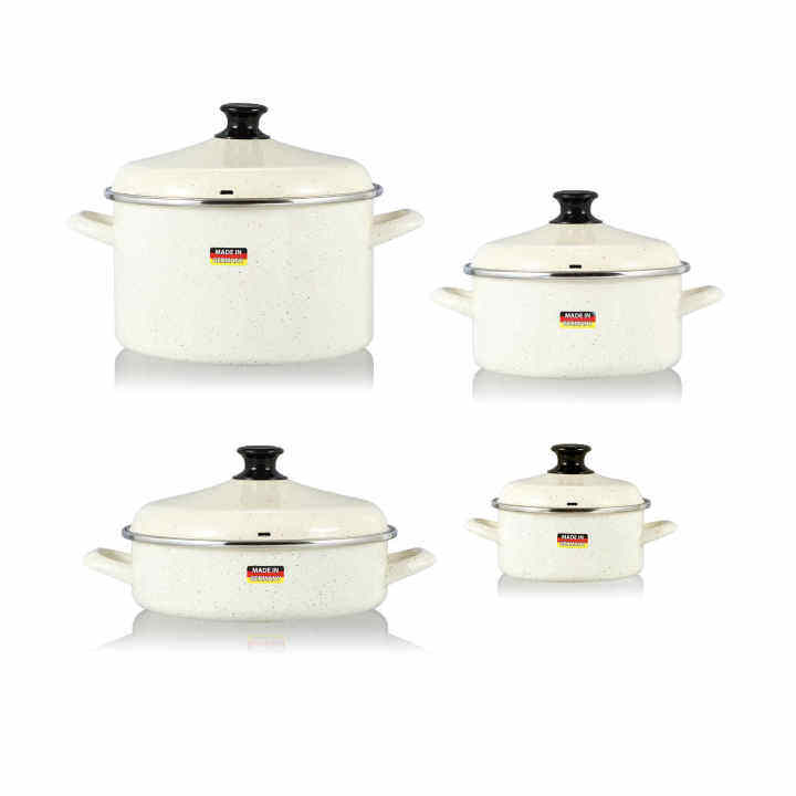 Hampton Enamel Pot Set 4 HEL Induction IH Lazada Indonesia