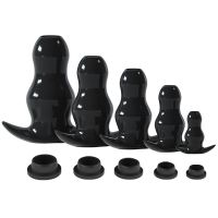 5PCS Silicone Black Bidet Portable Anus Buttplug Clean Enema Anal Washing Personal Hygiene Cleaning With Pplug