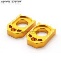 【☂】 NAID FITNESS รถจักรยานยนต์ CNC Chain Adjuster บล็อกเพลาสำหรับ YAMAHA YZ125 YZ250 02-16 YZ250F 02-08 YZ450F 03-08 YZ250X 2016 YZ250FX WR250F