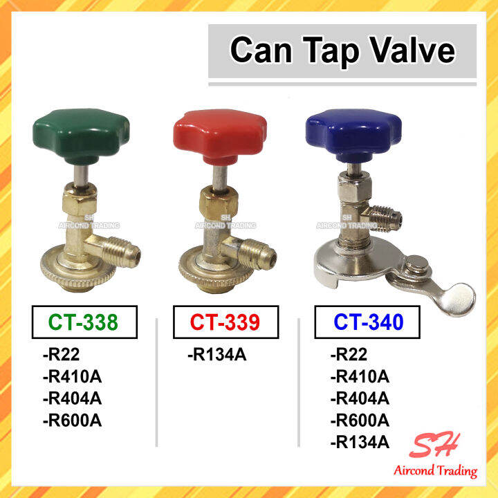 Can Tap Valve Auto Air Conditioning Refrigerant CT338 CT339 CT340