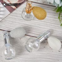 ❈﹍☃ Empty 15ml Airbag Perfume Bottle Spray Atomizer Refillable Round Luxury Portable Glass Bottle