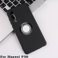 【hot selling】สำหรับ Huawei P30 กลับแหวนยึดเคสโทรศัพท์ฝาครอบโทรศัพท์ TPU ซิลิโคนอ่อนกรณีบน Huawei P30 6.1"