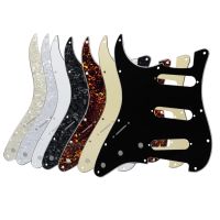 หมัดถนัดซ้าย Pickguard กีตาร์ ST SSS 11หลุมรอยขีดข่วนแผ้น6สีให้เลือก