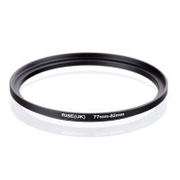 Riseuk 77Mm-82Mm 77-82Mm 77 To 82 Step Up Ring อแดปเตอร์ปรับขนาดฟิลเตอร์สีดำ