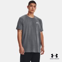 Under Armour UA Mens Logo Embroidered Heavyweight Short Sleeve อันเดอร์ อาร์เมอร์ เสื้อออกกำลังกาย สำหรับผู้ชาย