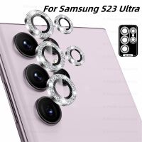 Diamond Glitter Lens Protective Ring For Samsung S23 Ultra Metal Camera Screen Protector Glass For Galaxy S23 Plus S23Ultra Case