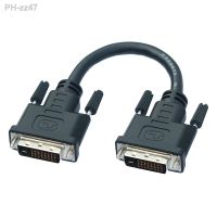 20CM DVI-D M/M 24 1 Short Video Cable Cord Male for PC Monitor