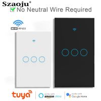 ◙✆▤ Smart Switches 1/2/3 Gang Wifi Touch Light Switch Wall Sensor Switches Tuya Control Smart Life Google Alexa EU/US Standard