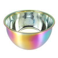 Strainer Basket Rice Stainless Steel Washing Filter Strainer Colorful Basket Sieve Drainer Kitchen Gadget