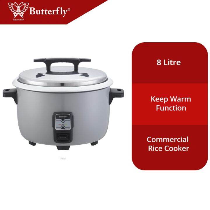 Butterfly Electric Commercial Rice Cooker 8L BRC6040 Lazada