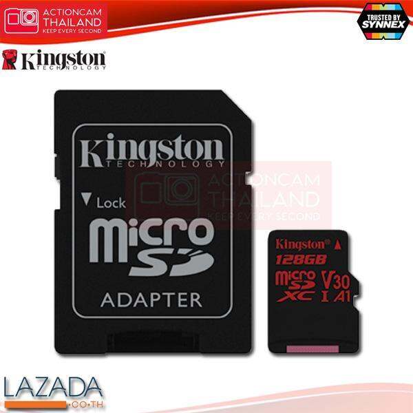 kingston-canvas-react-128gb-microsdhc-class-u3-uhs-i-4k-100r-70w-memory-card-sd-adapter-sdcr-128gb-ประกัน-synnex-ตลอดอายุการใช้งาน