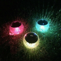 Solar LED Floating Ball Lights Swimming Pool Decor Drifting Lamp RGB Colorful Garden Pond Lawn Decor Lamp Solar LED Lawn Lights