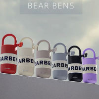 BEARBENS 300ml 430ml THERMOS ล็อคขวดน้ำรูปฉนวนถ้วยสูญญากาศแก้วสแตนเลสแบบพกพา-mu xuan trade